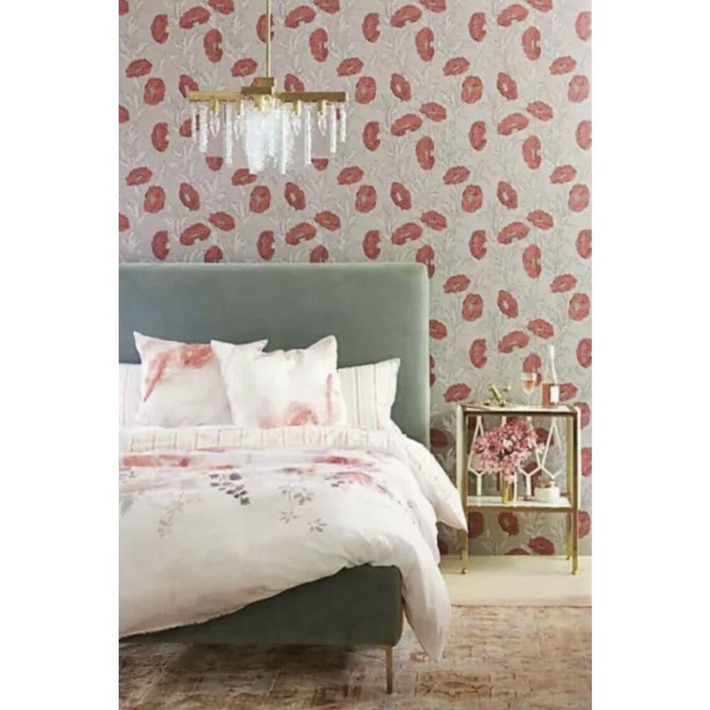 New Anthropologie Lelie Queen Size Duvet Cover Floral